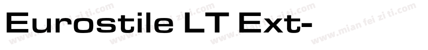 Eurostile LT Ext字体转换